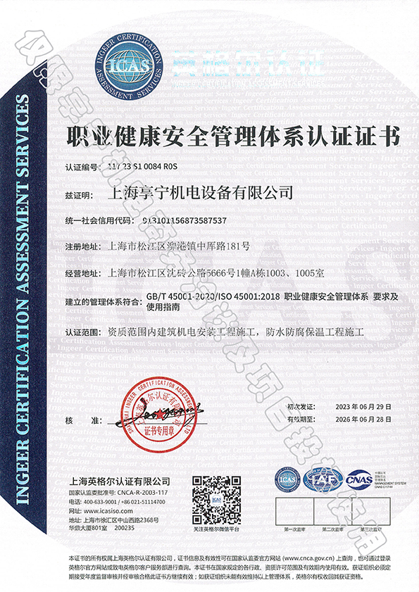 ISO45001职业健康安全管理体系01